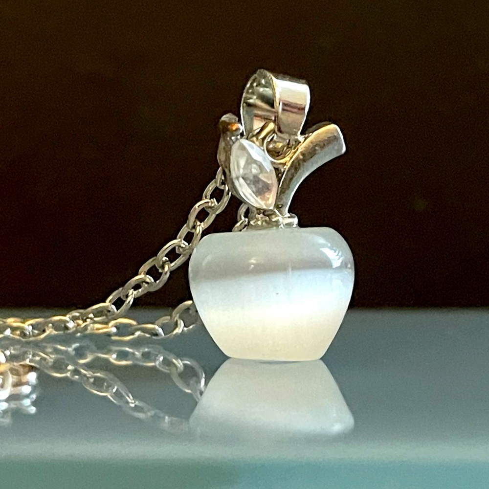 Crystal Apple Necklace